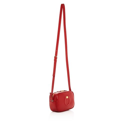  Salvatore Ferragamo Small Gancini City Leather Crossbody