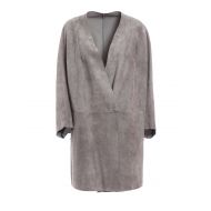 Salvatore Santoro Grey suede coat