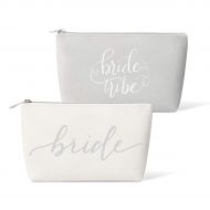 Samantha Margaret Bridal Party + Bride Makeup Bags  11 pc Gift Set - Leather Cosmetic Bags for Bachelorette Parties,...