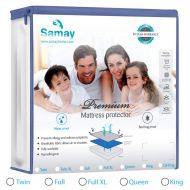 SAMAY Mattress Bed Encasement Cover Zippered Waterproof & Bed Bug Proof - King