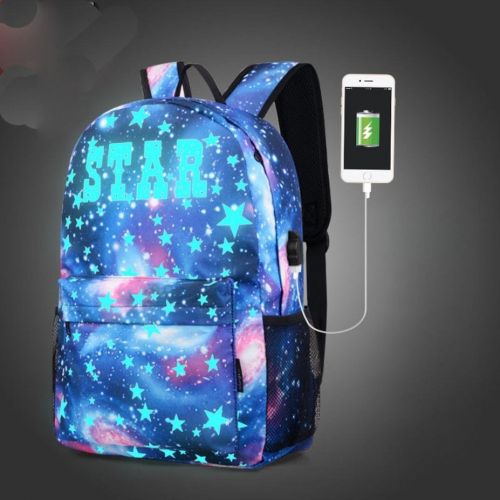  Sameno Galaxy School Bag Collection Canvas USB school Backpack for Teen Girls Kids