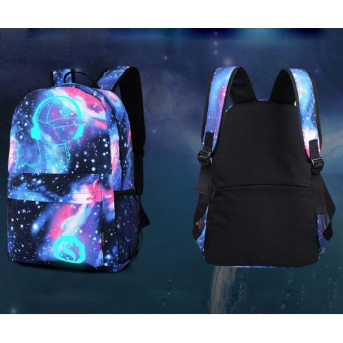  Sameno Galaxy School Bag Collection Canvas USB school Backpack for Teen Girls Kids