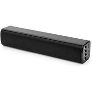 Samesay Mini Soundbar Portable Wireless Bluetooth 4.0 Speaker Desktop PC Support TF Card AUX-IN U Disk FM Radio Dual Drivers 12W(mini soundbar)