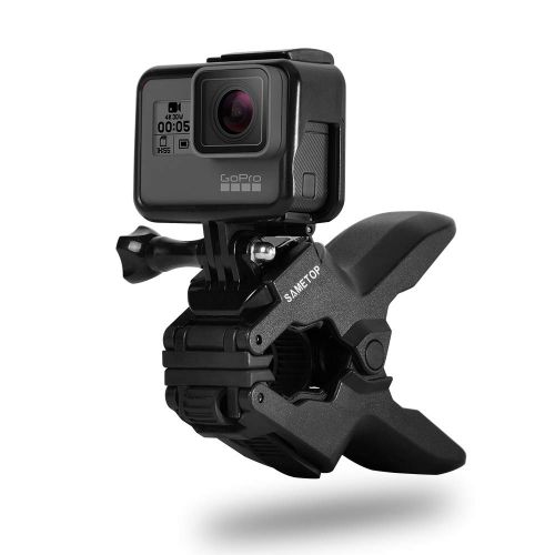  Sametop Jaws Flex-Klemme Einbein Stativ Klemmhalterung mit Schwanenhals Kompatibel mit GoPro Hero 6, 5, 4, Session, 3+, 3, 2, 1 Kameras