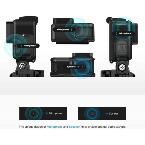  Sametop Frame Mount Housing Case Compatible with GoPro Hero 7 Black, 7 Silver, 7 White, Hero 6 Black, Hero 5 Black, Hero (2018) Cameras