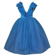 Samgami 2015 New Cinderella Dress Princess Costume Butterfly Girl (6) Blue