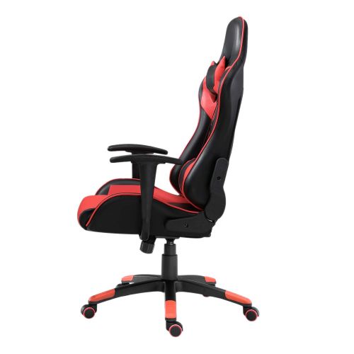  Samincom Gaming Chair Racing Style High Back Large Size PU Leather Chair Office Chair Executive and Ergonomic Style Swivel Chair with Extra Soft Headrest & Lumbar Cushion (BlackRe