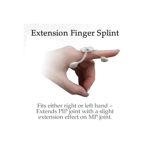  LMB Spring Finger Extension Splint, Assists in Extending PIP Joint with A Slight Extension Effect on the MP Joint, Size B