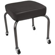 Sammons Preston Square Therapy Stool, Black, Cushion Seat for Office, Clinical, or Home Use, Comfortable Seat Design for Back, Spine, Lower and Upper Lumbar Support, Foam Padding for Support