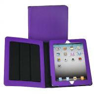 Samsill Fashion iPad Tablet Case 10 Inch with Folding Cover Stand, smart Cover, Diamond Deboss Design, Apple iPad 2 / iPad 3 / iPad 4, Purple