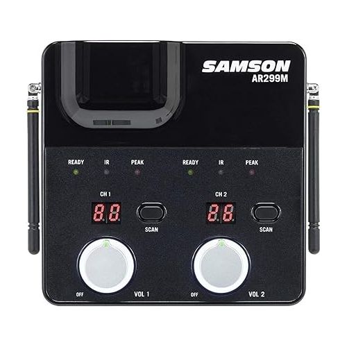  Samson Concert 288m Handheld Dual-Channel Wireless System (Band K),Black