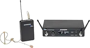 Samson Concert 99 Earset Wireless System with SE10 Earset Microphone, K Band, Black