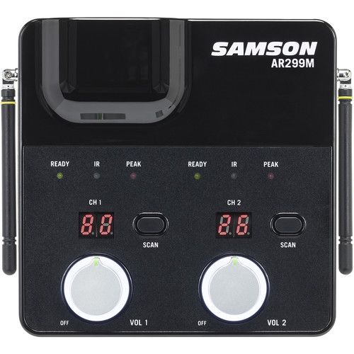  Samson Concert 288m All-in-One Dual-Channel Wireless Combo Lavalier/Headset & Handheld Microphone System (D: 542 to 566 MHz)