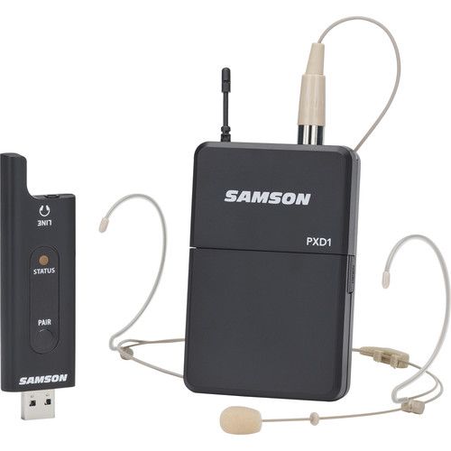  Samson XPD2 Headset USB Digital Wireless Microphone System Kit for USB Type-C Devices (2.4 GHz)