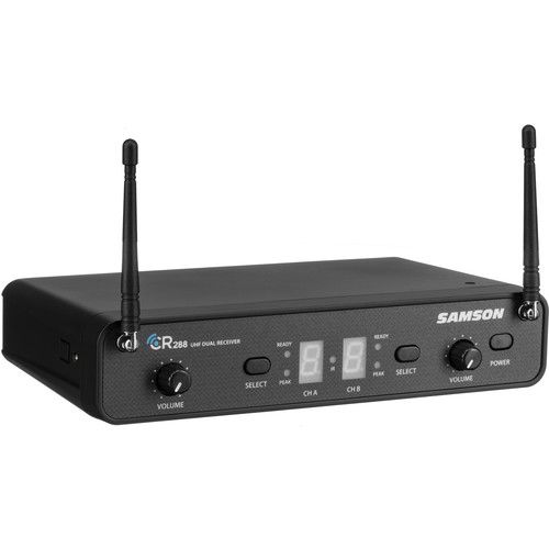  Samson Concert 288 Presentation Dual-Channel Wireless Microphone System with 2 Headset Mics & 2 Lav Mics (I: 518 to 566 MHz)