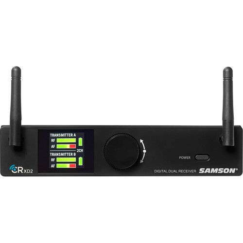  Samson Concert XD2 Two-Person Rackmount Digital Wireless Handheld Microphone System (1.9 GHz)