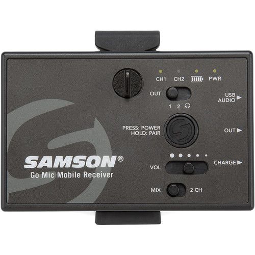  Samson Go Mic Mobile Digital Wireless System with LM8 Lavalier and Belt Pack Transmitter