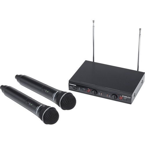  Samson Stage 212 Frequency-Agile Dual-Channel Handheld VHF Wireless System (173 to 198 MHz)