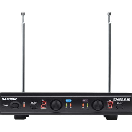  Samson Stage 212 Frequency-Agile Dual-Channel Handheld VHF Wireless System (173 to 198 MHz)