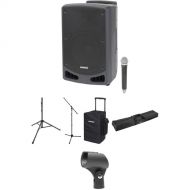 Samson Expedition XP312w-D Portable PA System Kit with Wireless Microphone, Stands, and Transport Bags (D: 542 to 566 MHz)