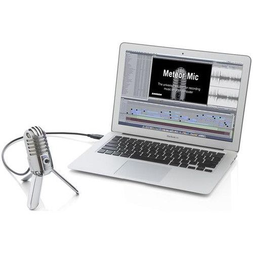  Samson Meteor Mic USB Studio Condenser Microphone (White)