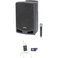 Samson Expedition XP312w Portable PA Kit with Concert 88a Wireless Headset Mic System (Band D: 542 to 566 MHz)