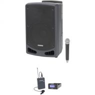 Samson Expedition XP312w Portable PA Kit with Concert 88a Wireless Lavalier Mic System (Band D: 542 to 566 MHz)