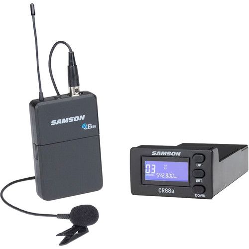  Samson Expedition XP312w Portable PA Kit with Concert 88a Wireless Lavalier Mic System (Band D: 542 to 566 MHz)