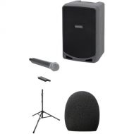 Samson Portable PA System Kit with Microphone, Windscreen, and Speaker Stand