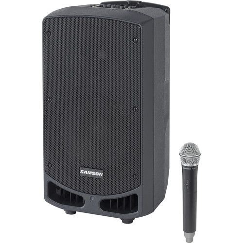  Samson Expedition XP310w Battery-Powered Bluetooth Portable PA System Kit with Handheld Wireless and Stands (D: 542 to 566 MHz)
