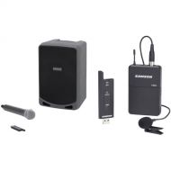 Samson Portable PA Kit with Wireless Lavalier and Handheld Microphone