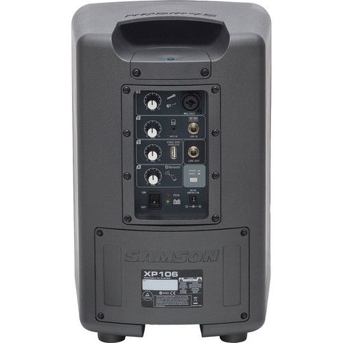  Samson Expedition XP106 Portable PA System with Wired Handheld Mic & Bluetooth