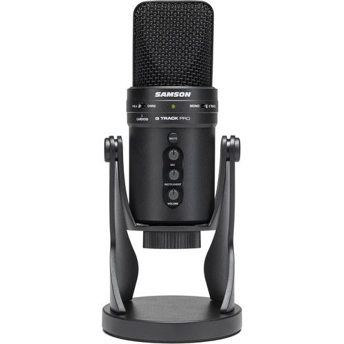  Samson G-Track Pro USB Microphone with Built-In Audio Interface (Black)
