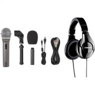 Samson Q2U Dynamic USB/XLR Microphone Recording and Podcasting Kit with Headphones (Gray Mic)