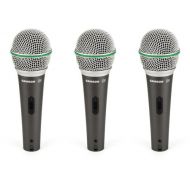 Samson Q6 Dynamic Microphone 3-Pack