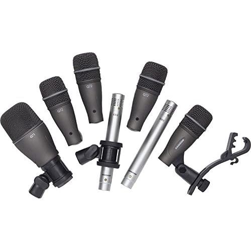  [아마존베스트]Samson Technologies Samson DK707 7-Piece Drum Microphone Kit + 7X On Stage Mic Cable, 20 ft. XLR Bulk + Value Recording Bundle