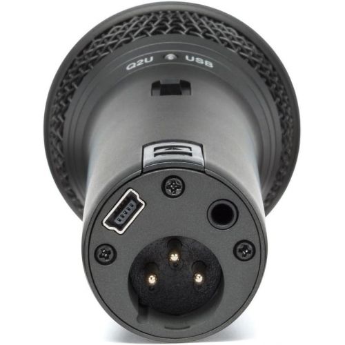  SAMSON Q2U Handheld Dynamic USB Microphone Recording and Podcasting Pack (Black)