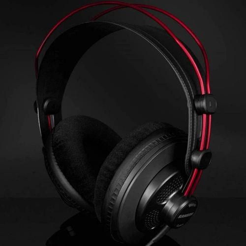  [아마존베스트]Samson Technologies Samson SR860 Over-Ear Professional Semi-Open Studio Reference Small Headphones Headset - for Mobile Music Mixing, Monitoring, Recording & Listening - Large 50mm Neodymium Drivers N