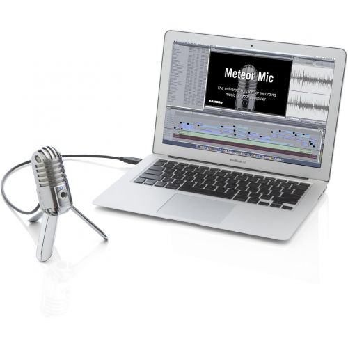  [아마존베스트]Samson Technologies Samson Meteor Mic USB Studio Condenser Microphone (Chrome)