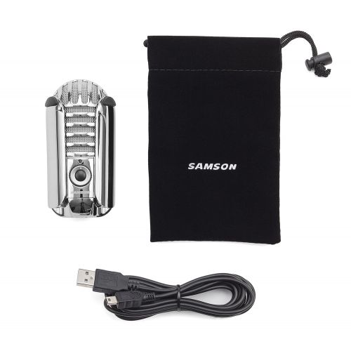  Samson Meteor Mic USB Studio Condenser Microphone with MD5 Desktop Mic Stand and PS04 Pop Filter