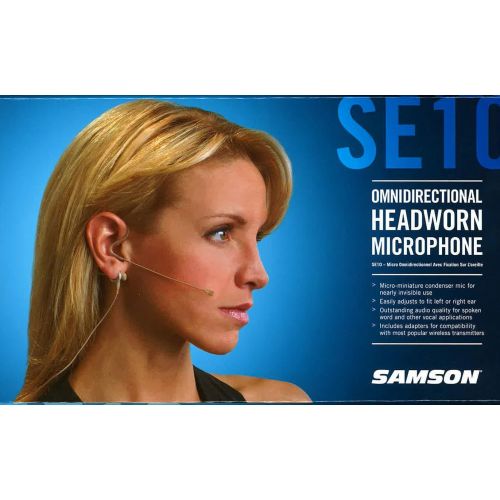  Samson Technologies Samson SE10T Earset Microphone with Miniature Condenser Capsule, Tan