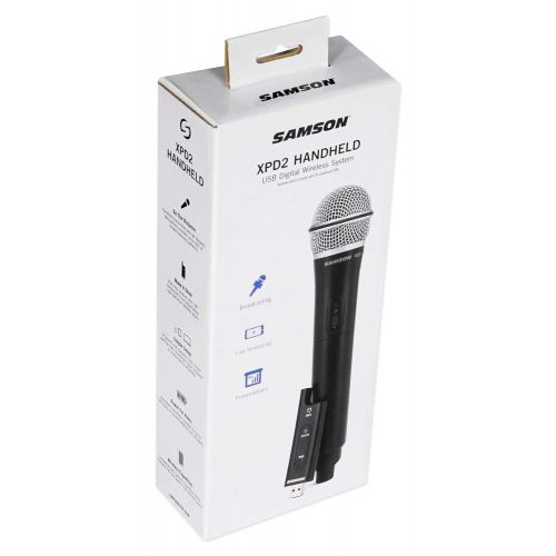  Samson Technologies Samson Stage XPD2 USB Digital Wireless Podcast Broadcast Microphone+Headphones