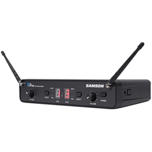  Samson Technologies Samson Concert 288 Handheld 2-Ch Wireless Microphone System, 2 Mics+Free Speaker