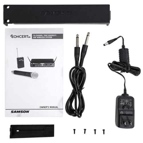  Samson Technologies SAMSON Concert 88 Wireless Handheld 16-Channel UHF Microphone+Free Mic System