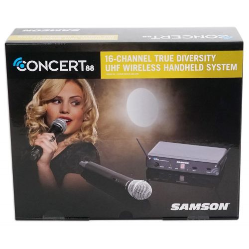  Samson Technologies SAMSON Concert 88 Wireless Handheld 16-Channel UHF Microphone+Free Mic System