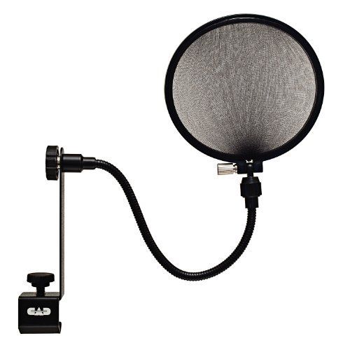  Samson Technologies Samson C01U Pro USB Studio Condenser Microphone + On Stage MS7701B Euro Boom Microphone Stand+ 15A Pop Filter on 15-Inch Gooseneck