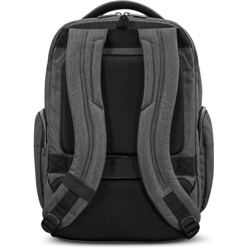 쌤소나이트 Samsonite Modern Utility Double Shot Laptop Backpack, Charcoal Heather, One Size
