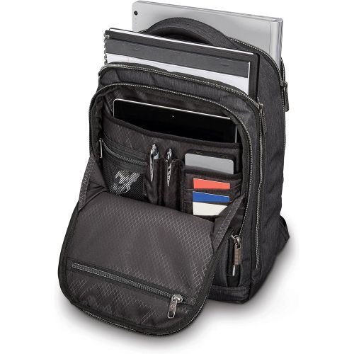 쌤소나이트 Samsonite Modern Utility Double Shot Laptop Backpack, Charcoal Heather, One Size