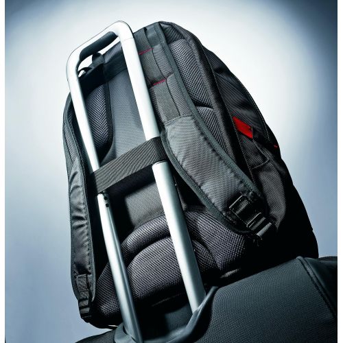 쌤소나이트 Samsonite Tectonic PFT Laptop Backpack, Black/Red, 17-Inch