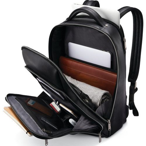 쌤소나이트 Samsonite Classic Leather Backpack (Black)